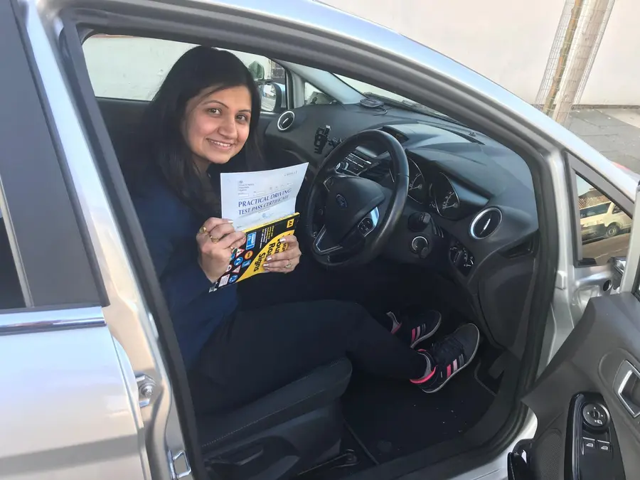 ACDAL learner celebrating a practical driving test pass 12