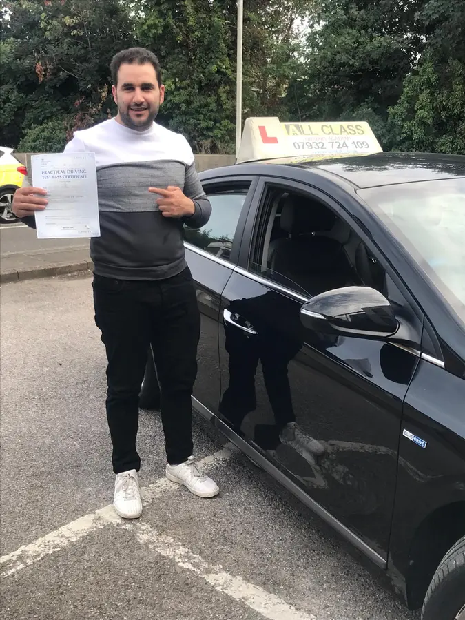 ACDAL learner celebrating a practical driving test pass 26