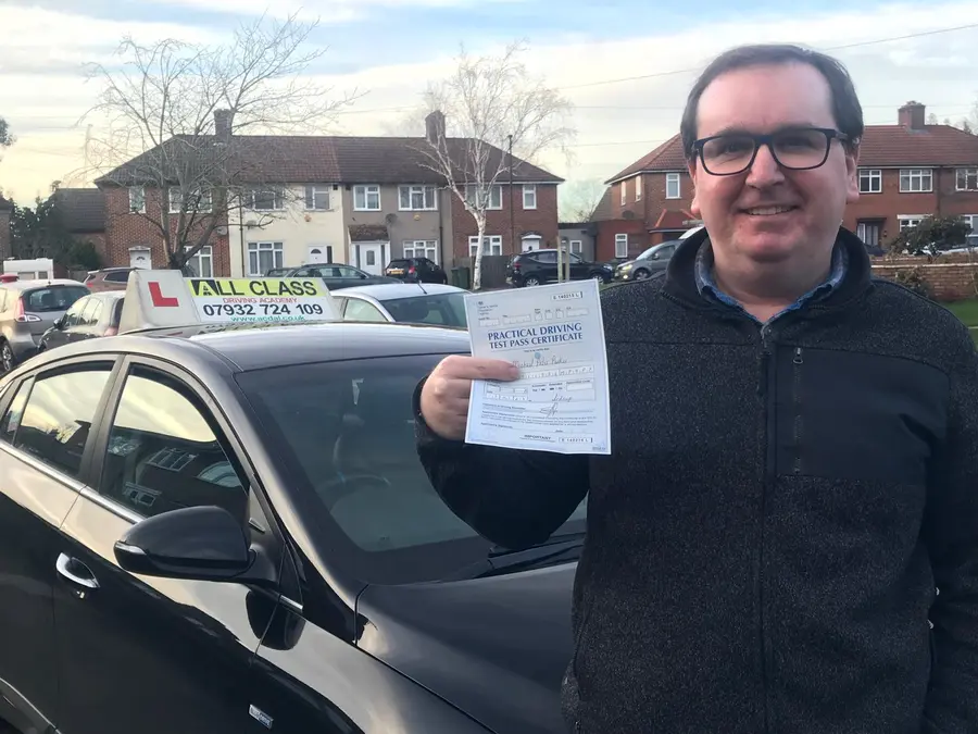 ACDAL learner celebrating a practical driving test pass 36